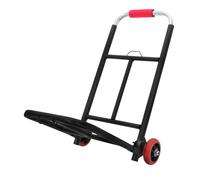 Cabilock Heavy Duty Foldable Hand Truck Dolly Cart Pu Wheels for Shopping and Luggage Transport Portable Multi-purpose Trolley for Garden and Camping