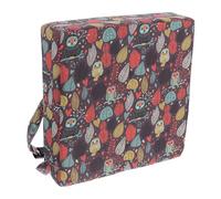 Cabilock Heightening Seat Cushion for Dining Chair with Buckle Straps Polyester Pad for Years Old Non-Slip Ergonomic Support Booster Seat in Owl Design