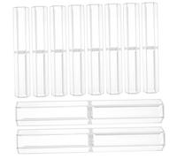 Cabilock Hexagonal Acrylic Pen Cases 10pcs Pencil Boxes Pen Holders for Office School Storage and Display Writing Accessories Organizer