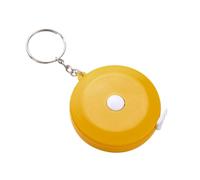 Cabilock High Precision Mini Tape Measure with Ring Portable Retractable Measuring Tape for Body Home and Outdoor Use Plastic and Metal Construction Orange