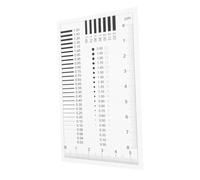 Cabilock High-precision Transparent Crack and Scratch Ruler for Flaw Detection Measurement Film Gauge for Line Estimation and Spot Inspection Accurate Badge Gauge Tool for Precision Tasks
