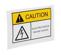 Cabilock High Visibility Electrical Panel Safety Labels PVC Warning Stickers with Strong Adhesive Moistureproof Caution Risk Shock Signs for Industrial and Residential Use