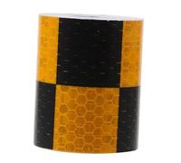 Cabilock High Visibility Reflective Car Sticker PVC Scratch-Resistant Checkered Warning Tape for Cars Motorcycles Bicycles Safety Enhancement