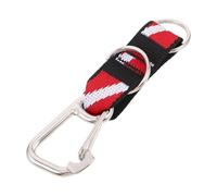 Cabilock High-visibility Scuba Diving Lanyard Clip with Metal Mouthpiece Keeper Octopus Regulator Retainer for Underwater Security Multifunctional Snap Hooks for Dive Belts and Snorkeling