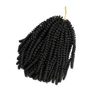 Cabilock Hip-hop Braid Wig Short Decorative Crochet Braid Wig Natural Low-heat Fiber Periwig Daily Fashion Hairpiece for Women