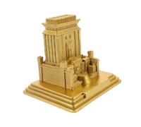 Cabilock Holy Temple Jerusalem Model Resin Craft Israel Building Figurine Faith Ornament Vintage Style Desktop Decor