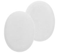 Cabilock Hot Stones Massage Set 2pcs Marble Spa Massage Stones with Smooth Surface for Home and Spa Relaxation