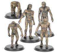 Cabilock Human Evolution Models Primate Figure Teaching Aids Plastic Fine Workmanship Beautiful Appearance Assorted Color for Teaching Scenes