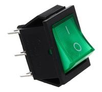 Cabilock Illuminated Rocker Switch Position Toggle with Terminal High Power Button Replacement for Vehicle and Boat Panel Easy Operation with Power Indicator