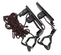 Cabilock Indoor Bike Ceiling Mount Rack Hanging Bicycle Storage Hanger for Garage, Space Saving Lightweight Steel and Abs Construction Suitable for Cycling Enthusiasts Random Color