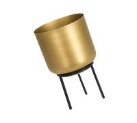 Cabilock Iron Flower Vase with Classical Beauty Nordic Style in Golden Colour, Sturdy Practical Flower Arrangement Container Floor Vase for Home Living Room and Bedroom Décor