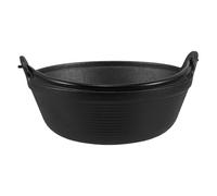 Cabilock Japanese Cast Iron Sukiyaki Pot Thickened Cauldron for Outdoor Camping Picnic Traditional Iron Cookware Enhances Flavor Retention Nutrition Hotpot Pan for Home and Outdoor Use