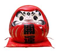 Cabilock Japanese Ceramic Egg Figurine Zen Buddhism Statue Desk Decor Random Style for Home Office Table Decoration and Luck Charm