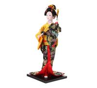 Cabilock Japanese Kimono Doll Figurine Adorable Home Ornament for Restaurant Decor Traditional Kimonos Doll with Fine Workmanship for Japanese Culture Enthusiasts