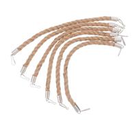 Cabilock Jar Jute Rope Handles 6pcs 8mm x 28cm Rustic Metal Ring Burlap Handles for Jars Handwoven Details for Indoor Gatherings and Events