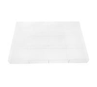 Cabilock Jewelry Storage Tray Acrylic Organizer with 12 Removable Compartments Clear Display for Rings Earrings Necklaces Bracelets Vanity and Travel