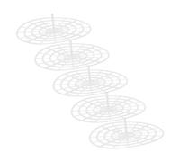 Cabilock Kimchi Vegetable Fermentation Set with Round Preserving Jar Press 12 cm Sieve Made of Robust Plastic Universal for Pickling and Fermenting Pack of 5