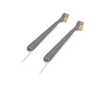 Cabilock Kitchen Cleaning Brush with Stainless Steel Wire Bristles 2pcs Multi-functional and Pp Handle for Stove and Range Hood Cleaning in Kitchen