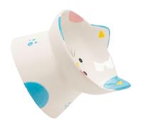 Cabilock Kitten Feeding Bowl Ceramic Elevated Cat Bowl Smooth Surface Wear-resistant Shallow and Wide round Design for Daily Life Use Suitable for Cats and Pets