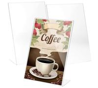 Cabilock L Shaped Price Display Holders 3 Pcs Acrylic Desk Sign Stands