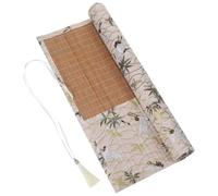 Cabilock Large-Capacity Bamboo and Cloth Brush Holder Roll up Bag with Organized Storage and Easy to Use Design for Artists and Calligraphy Enthusiasts