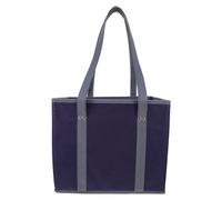 Cabilock Large Capacity Reusable Tote Shopping Bag for Women with Handles and Hard Bottom Stand-up Cloth Grocery Bags Easy to Clean Utility Tote for Travel Work Supermarket Use