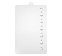 Cabilock Large Clear Acrylic Cutting Board with Ruler Scale, Transparent Kitchen Worktop Protector Chopping Mat for Baking Pastry Fruit, Non-Slip Feet (35.5x23cm)