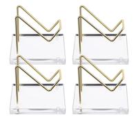 Cabilock Large Crystal Sphere Holder 4Pcs Display Stand Bases for Gemstones Mineral Geodes and Rock Collectibles