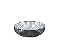 Cabilock Large Iron Wire Fruit Basket, Nordic Style Breathable Fruit Bowl for Kitchen Countertop Table Centerpiece, Modern Metal Snack Plate & Vegetable Storage Organizer, Black