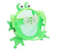 Cabilock Large Mesh Beach Bag for Boys and Girls Frog Shell Bag Adjustable Shoulder Straps for Toy Seashells and Swimming Gear Storage Beach