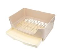 Cabilock Large PET Drawer Potty Tray for Rabbits Guinea Pigs Chinchillas Leak-resistant Animal Litter Box for Indoor Training and Cleaner Habits in Living and Garden
