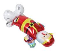 Cabilock Large Self-standing Inflatable Foil Santa Claus Balloon for Christmas Holiday Party Supplies Lightweight Sturdy Xmas Photo Prop Decoration with Seasonal Festive Charm