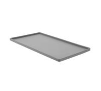 Cabilock Large Vanity Tray Silicone Bathroom Counter Tray Rectangular Sleek Modern Multi-functional Organizer for Home Bathroom