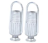 Cabilock Laundry Tools 2 Pack Metal Rope Tightener Aluminum Clothesline Grips Spring Ball Bearing Line Tensioner