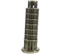 Cabilock Leaning Tower of Model Vintage Italian Home Ornament Handmade Decorative Sculpture for Living Room Unique European Craftsmanship