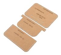 Cabilock Leather Stencils Patterns Purse Patterns Templates for Professionals and Beginners Orange Reusable Easy to Clean Kraft Paper Wallet Making DIY Template Set