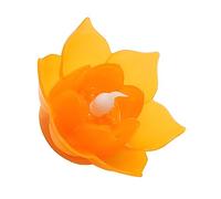 Cabilock LED Floating Candle Lamp Realistic Small Flower Flameless Candle Light in Orange Plastic Material and No Mess Features for Festival Decorations and Party Use