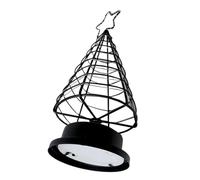 Cabilock LED Iron Star Christmas Tree Light Decoration Warm White Tabletop Xmas Ornament Metal Festive Adornment for Desktop Mantelpiece Elegant Holiday Centerpiece Lighting