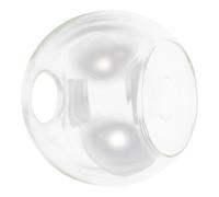 Cabilock Light Glass Easy Replacement Transmission Bulb High Opening Globe Lamp Shade, Round Pendant Dual for Home and Farmhouse Decor