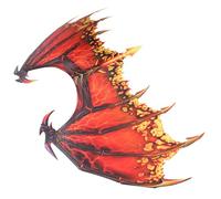 Cabilock Lightweight Non-woven Crimson Mythical Creature Wing Costume for Adults, Creative and Practical Cosplay Wings Suitable for Masquerade and Cosplay Party