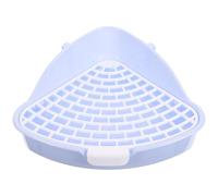 Cabilock Litter Bottom Design to Thick, Fence and Use Net Safe Triangle Toilet Tray Box for Plastic Material Heightened Not Stuck Rabbit Pet Adult Rabbits Guinea Pigs