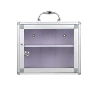 Cabilock Lockable Box 11 Inch Practical Storage Accessory with Key Lock for Home and Bathroom Pill Organization