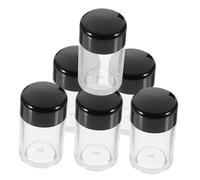Cabilock Loose Powder Containers 6pcs Reusable 3g Plastic Travel Makeup Boxes for Face Body and Jewelry Storage