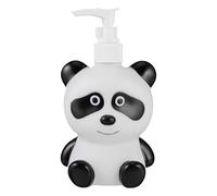 Cabilock Lotion Dispenser Pump Bottle 300Ml Refillable Liquid Soap and Shampoo Container with Cartoon Panda Design for Kids Bathroom Use