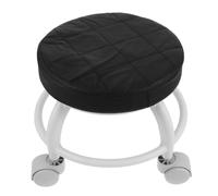 Cabilock Low Rolling Stool with Mute Wheels PU Seat Smooth Mobility Pedicure Foot Rest Chair for Home and Beauty Salon Drafting Rolling Stool with Stylish Minimalist Design