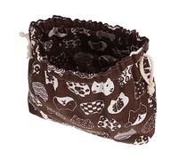 Cabilock Lunch Box Bag Lunch Storage Bag Double-Layer Thickened Japanese Style Cotton Linen for Women Portable Use at Work School Picnic Travel