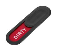 Cabilock Magnetic Dishwasher Clean Dirty Sign with Adhesive Tape Reversible Sliding Indicator for All Dishwashers and Non-magnetic Surfaces Clear Text for Kitchen Sink Dish Status Display