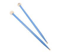 Cabilock Maple Wood Drumsticks with Dual Head Felt Tips for Timpani and Percussion Instruments, Blue Drum Mallets Designed for Playing and Practice with Smooth Sounds