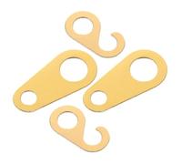 Cabilock Mechanical Clock Chain Hooks 4pcs Large Grandfather Clock Chain Tabs Swivel Hooks Repair and Pendulum Decoration