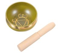 Cabilock Meditation Singing Bowl Yoga Singing Bowl Tibetan Sound Stick Home Decor for Relaxation